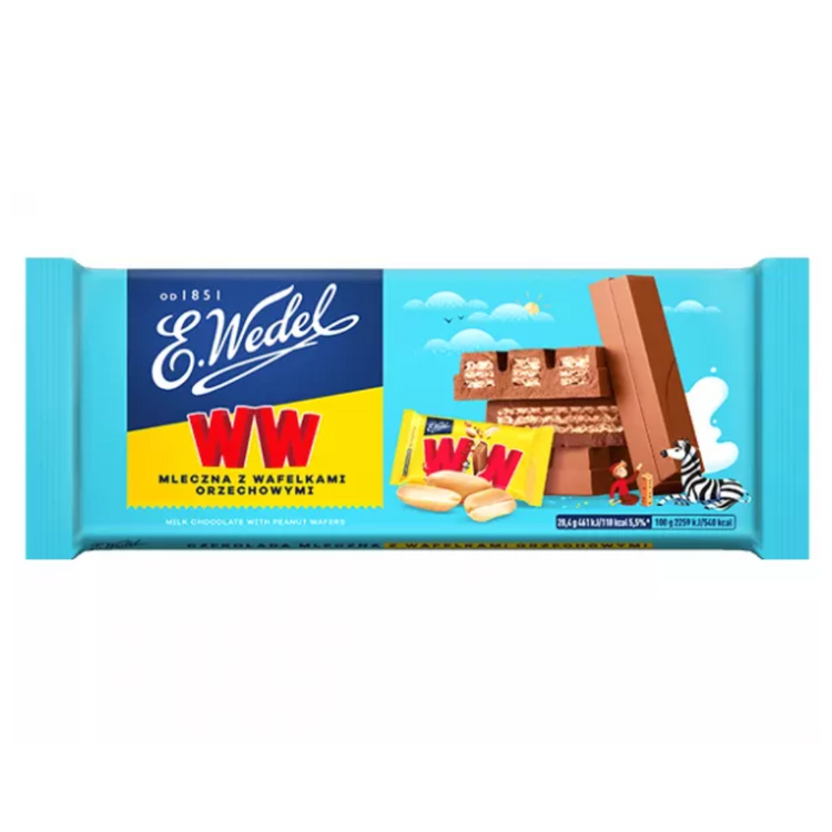 Wedel Milk Chocolate Peanut Wafer Filling 245g x 13