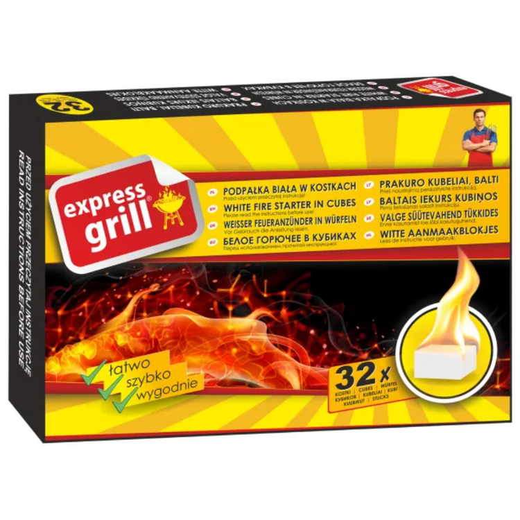Mirand Expressgrill White Firlighter 32 Cubs x 24