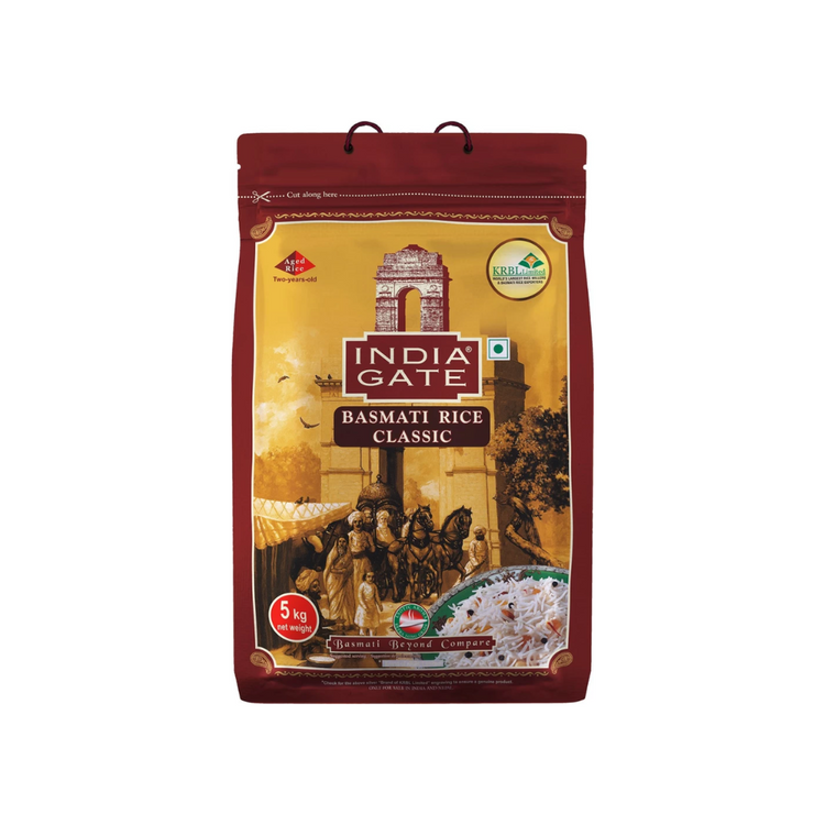 India Gate Classic Indian Basmati Rice 5 kg x 4