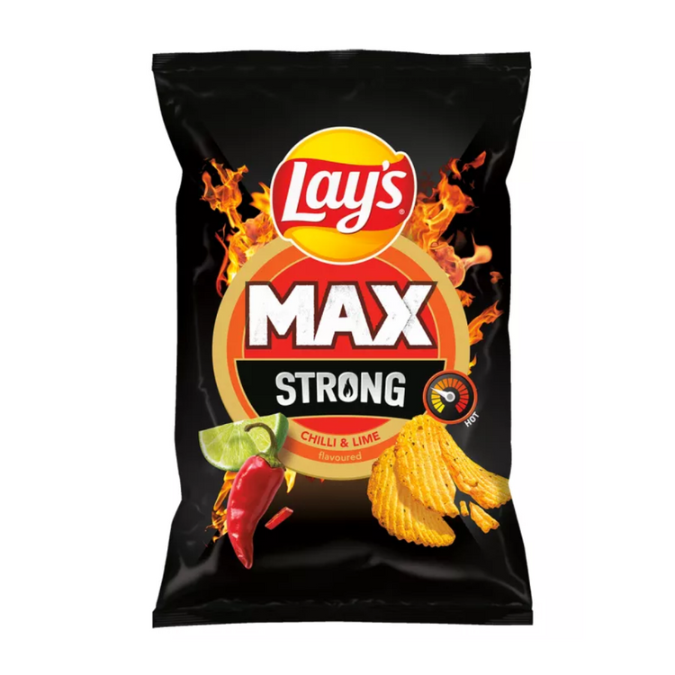 Lays Chipsy Strong Chili & Lime 24 X 120G