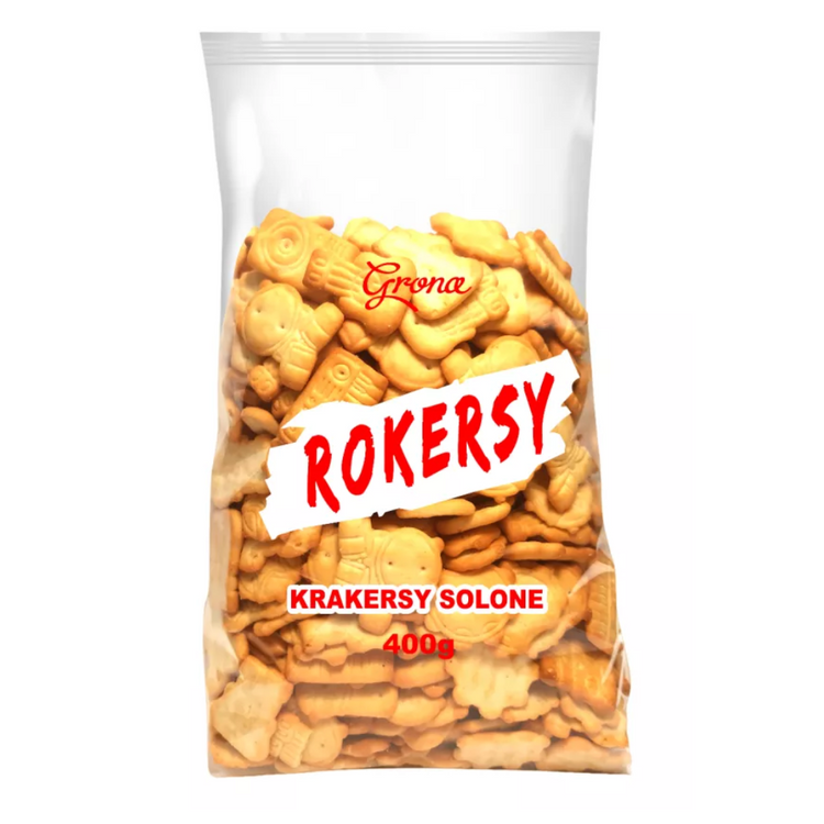 Rokersy Biscuits Salted 400 g x 8