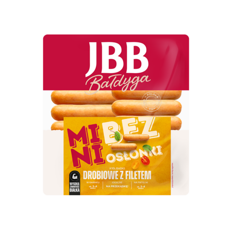 JBB Mini Poultry Sausage 0,75 kg x 10 Pris pr KG