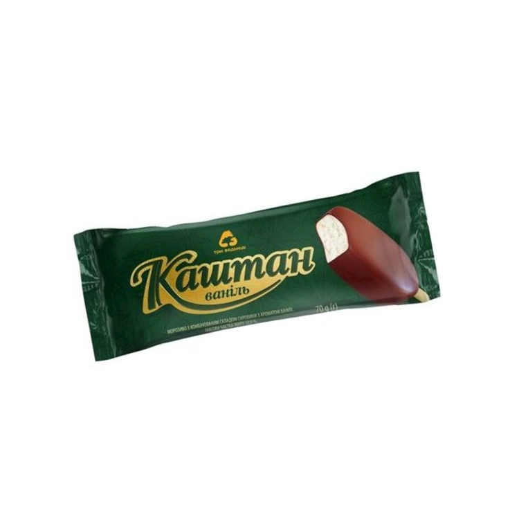3 Medvedja Kastan Frozen Vanilla Ice Cream Bar 70g x 34