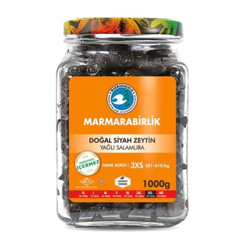 Marmarabirlik Svarte Oliven Glass Lux ( 3XS ) 1000 gr x 6