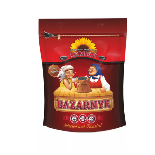 Bazarnye Roasted Black Sunflower Seeds 18 x 300g