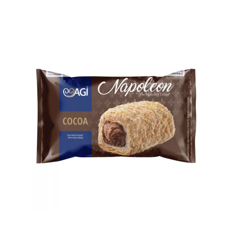 Napoleon Puff Pastry Dessert With Cocoa Flavor Filling Bulgaria 90g x 10