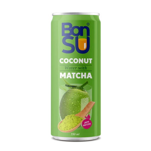 BonSu Coconut With Matcha 99 % Juice 330 ml x 24 (+Pant)