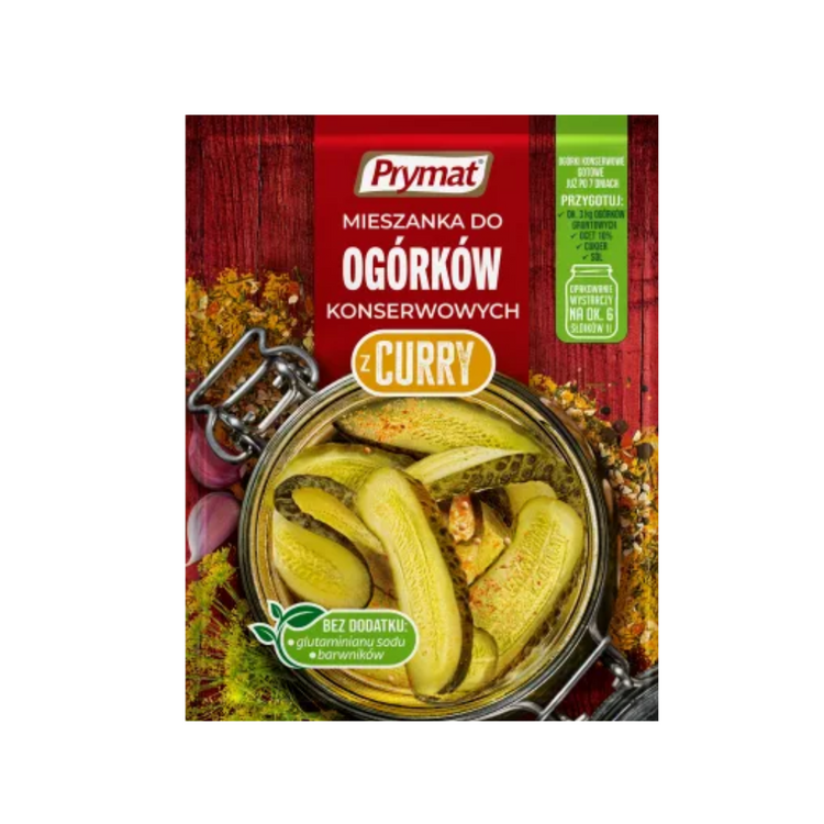 Prymat Cucumbers Spices With Curry 40 g x 12