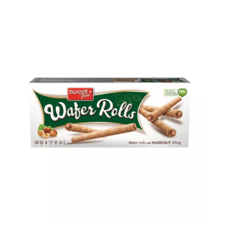 Sweet Plus Waffle Rolls With Hazelnut 130g x 24