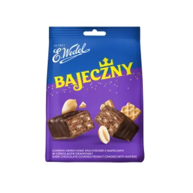 Wedel Dark Chocolate Peanut Wafer 240 g x 12