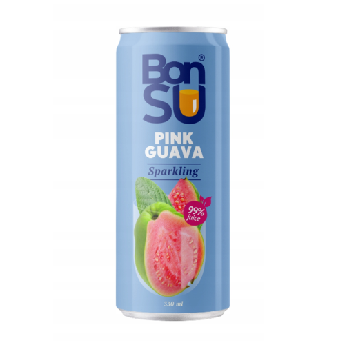 BonSu Pink Guava 99 % Juice 330 ml x 24 (+Pant)