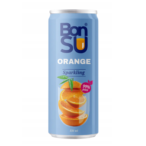 BonSu Orange 99 % Juice 330 ml x 24 (+Pant)