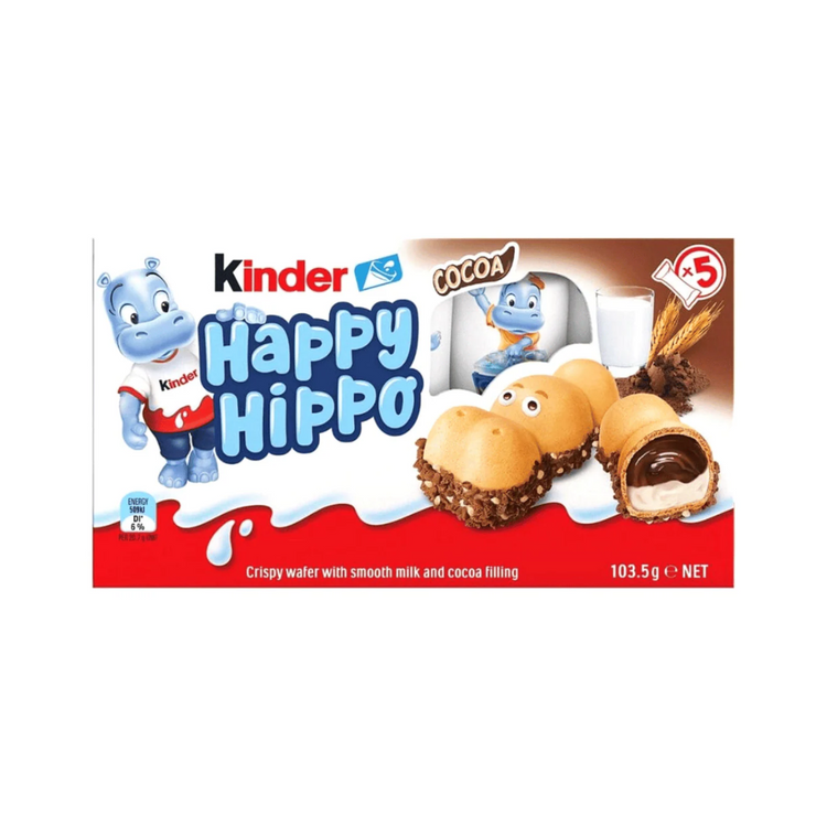 Kinder Happy Hippo Cocoa Cookies 103g x 10