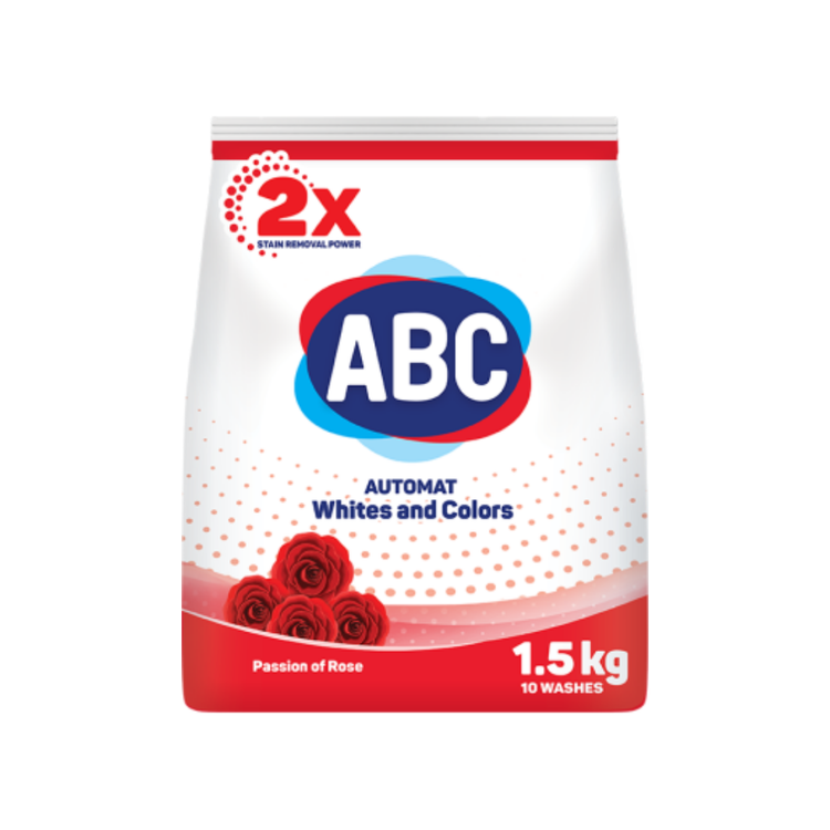 Abc Matic Detergent Rose 1,5 Kg x 12