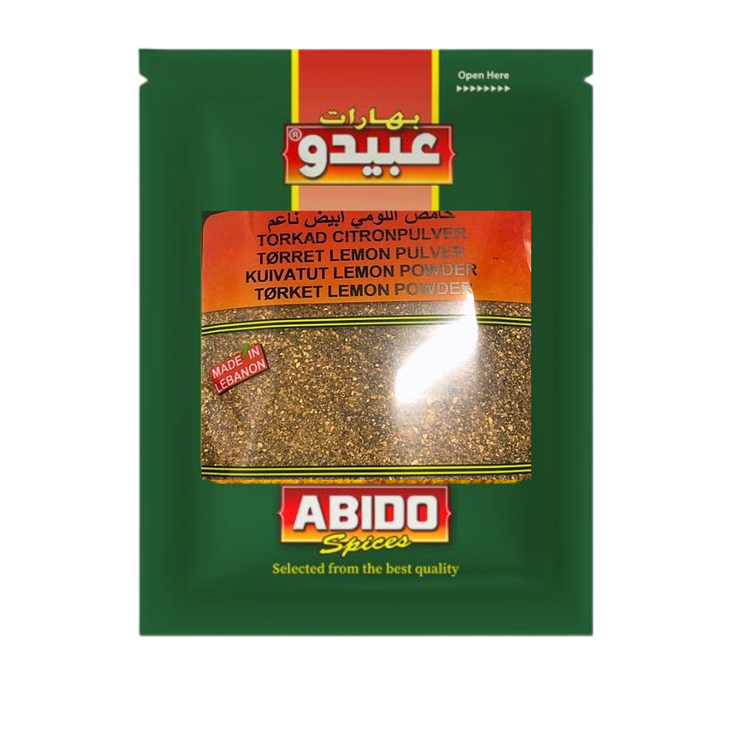 Abido Tørket Lemon Powder 50g x 10