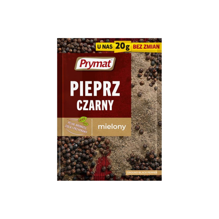 Prymat Pieprz Czarny Mielony 20g x 30