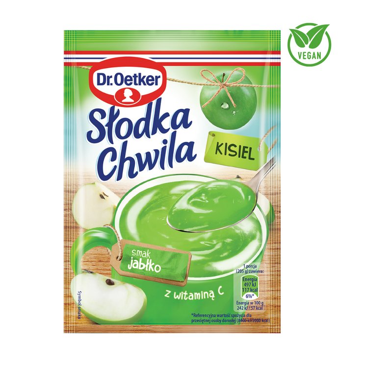Dr.Oetker Slodka Chwila Apple Flavoured Instant Jelly 30g x 35