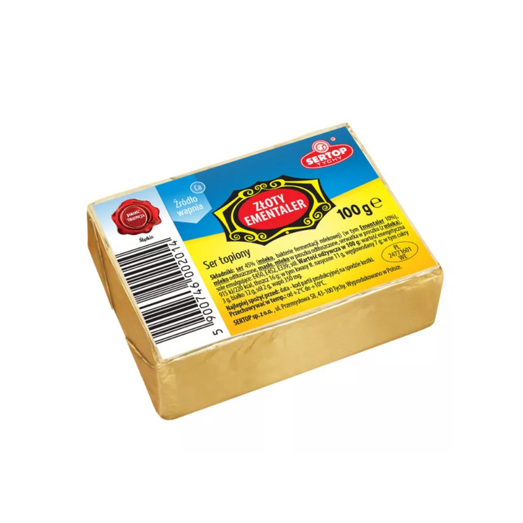 Sertop Processed Cheese Gold Emmentaler 100g x 10