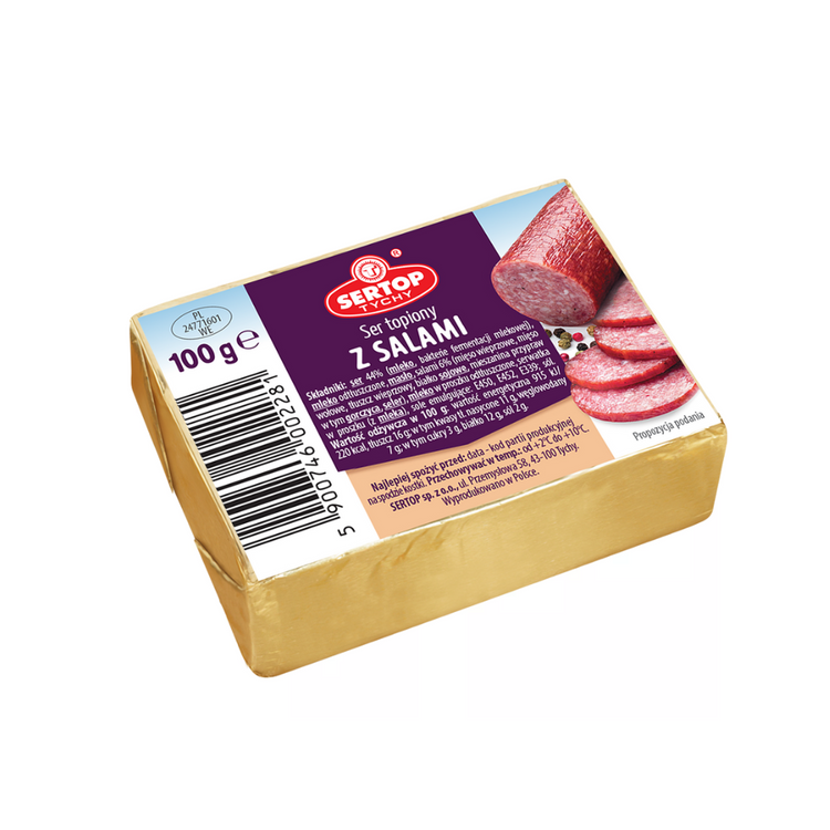 Sertop Creamy Processed Cheese With Salami 100g x 10