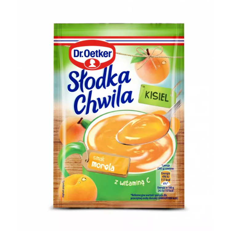 Dr.oetker Slodka Chwila Apricot Flavoured Instant Jelly 30g x 35