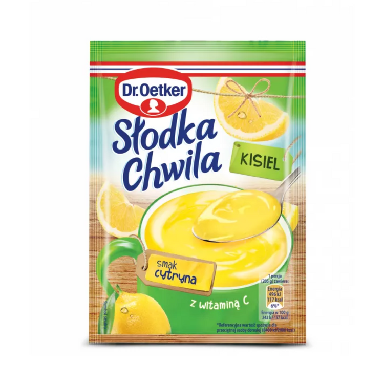 Dr.oetker Slodka Chwila Lemon Flavoured Instant Jelly 30g x 35