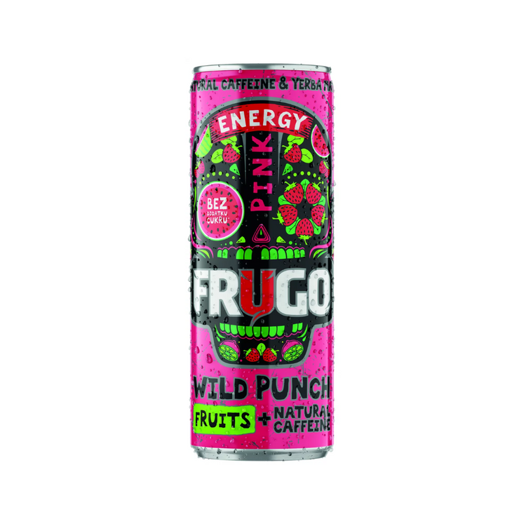Frugo Energy Drink Watermelon /Strawberry ZERO SUGAR 330ml x 24