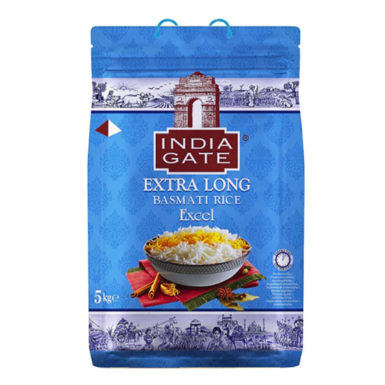 India Gate extra long basmati rice excel 5KG x 4