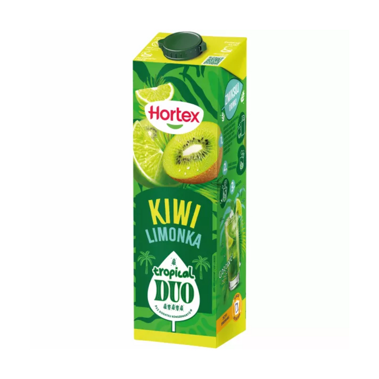 Hortex Tropical Duo Kiwi Lemon Drink 1l x 6