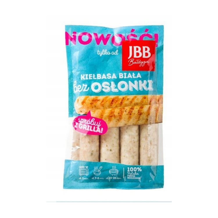 JBB Kielbasa White Sausage Grill CA. 0,65 kg x 10 (Pris pr kg)