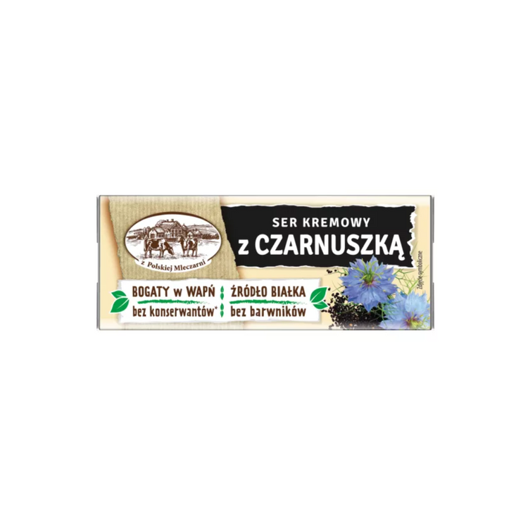 Mlekovita Cream Cheese With Black Seeds Cube 100g X 6