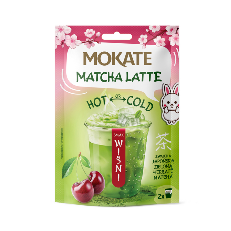 Mokate Matcha Latte Cherry 40g X 7