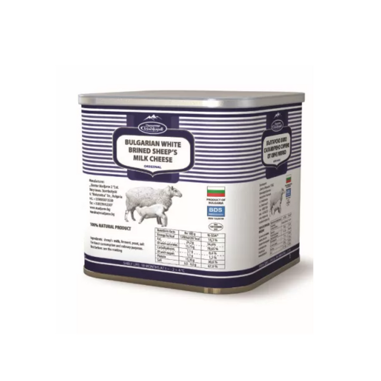 Madjarov Sheep Cheese Tin 800g x 6