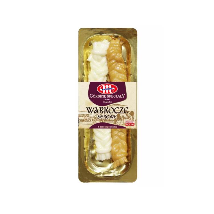 Mlekovita Gorskie Specialy Braided Cheese Natural + Smoked Tray 160g x 10
