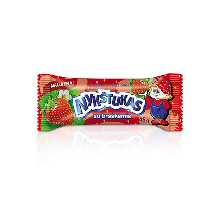 Nukstukas Glazed Curd Snack Strawberry 45g x 12