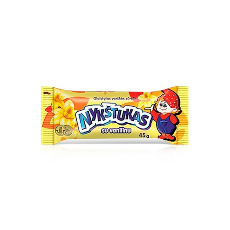 Nukstukas Glazed Curd Snack Vanilla 45g x 12
