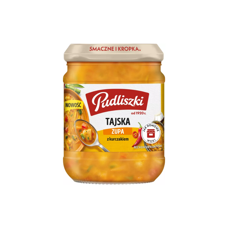 Pudliszki Thai Soup With Chicken 440g X 4