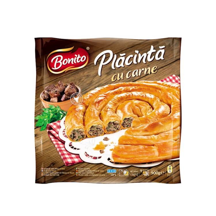 Bonito Frozen Meat Placinta (Puff Pastry Pie) 800g x 12