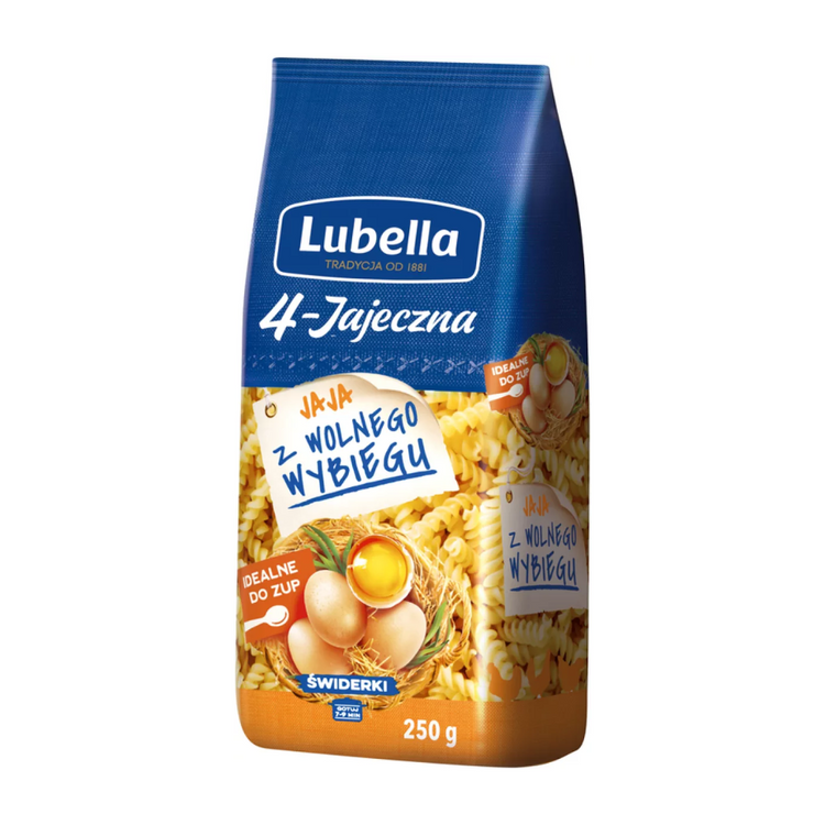 Lubella 4-Egg Jaja Swiderki Pasta 250g x 18