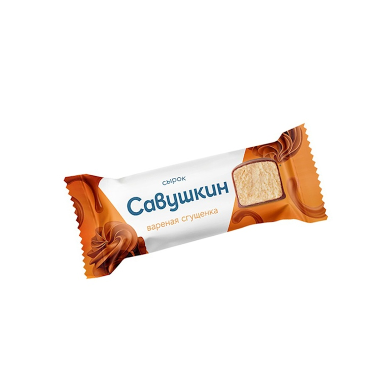 Savushkin Frozen Glazed Curd Snack Condensed Milk & Vanilla 40g x 18