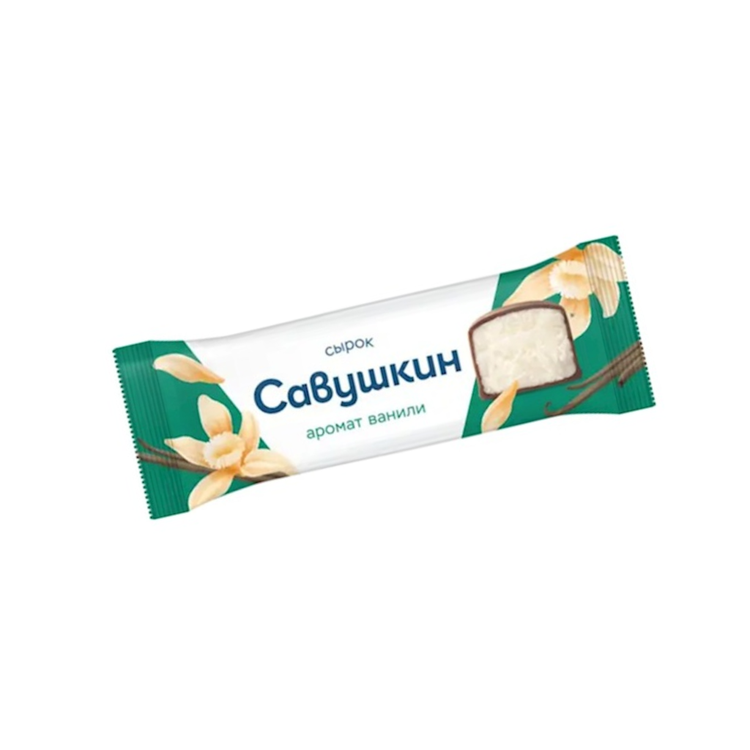 Savushkin Frozen Glazed Curd Snack Vanilla 40g x 18