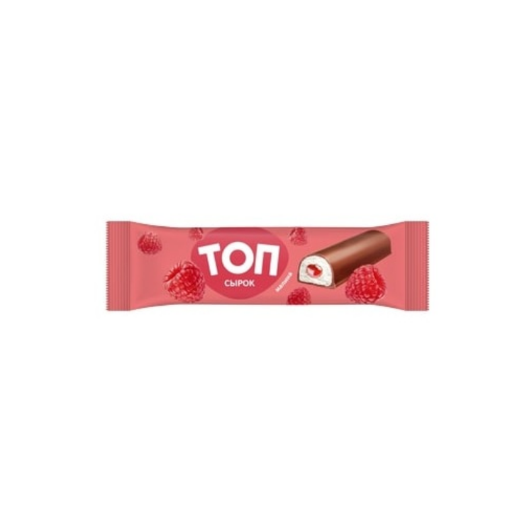 Savushkin TOP Frozen Curd Snack Raspberry Filling 40g x 18