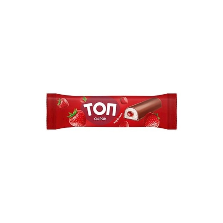 Savushkin TOP Frozen Curd Snack Strawberry Filling 40g x 18