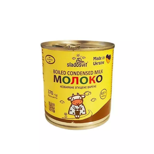 Sladosvit Condensed Milk Caramelized 8.5% Fat- 370g x 15