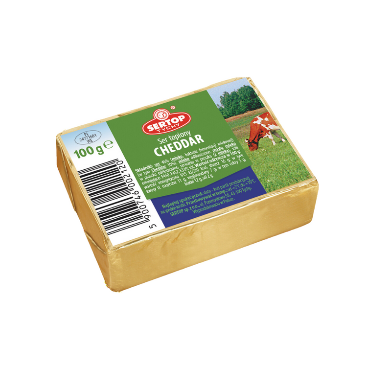Sertop Cheddar Creamy Processed Cheese 100G x 10