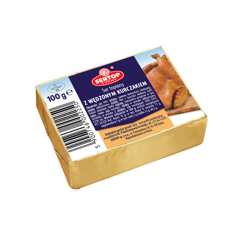 Sertop Creamy Processed Cheese With Smoked Chicken 100G x 10