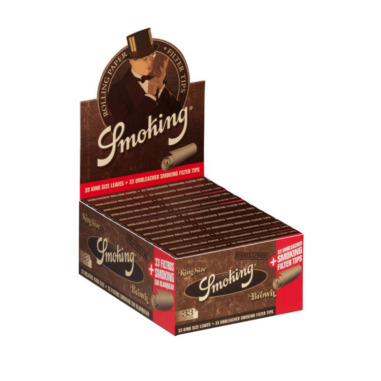 Smoking Brown Papers + Filter King Size x 24