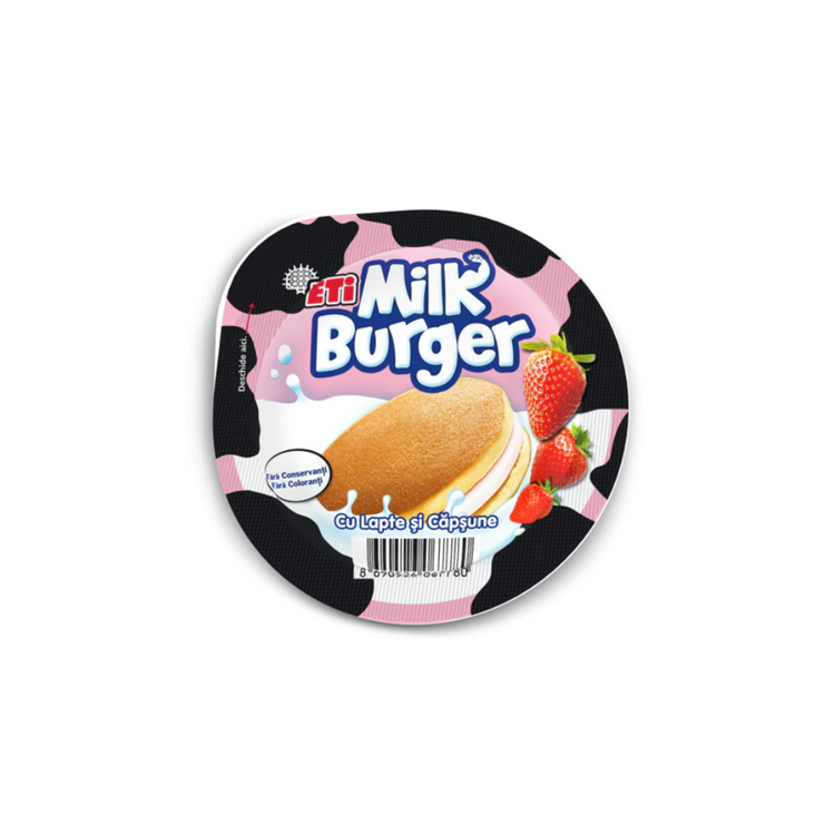 Danone Milkburger With Milk Cream/Strawberry 35g x 12