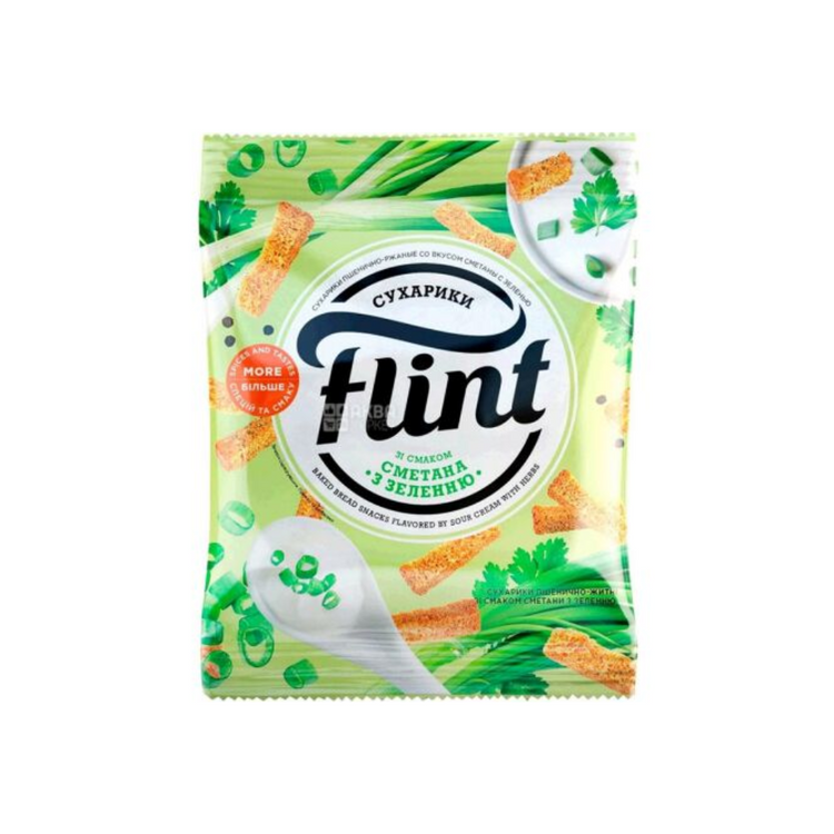Flint Sour Cream And Greens 70G x 65