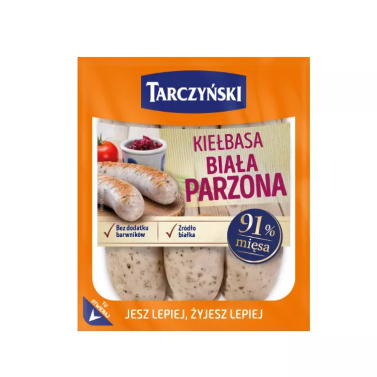 Tarczynski Kielbasa Biala Sausage 600g x 9 (ca 5kg i kasse)