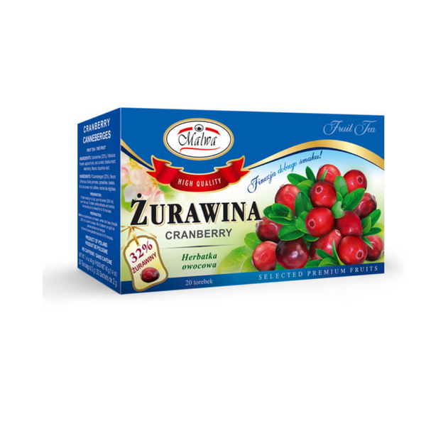 Malwa Cranberry Fruit Tea 20*2G x 12 Nordic Engros